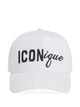 Dsquared2 White Cotton Iconique Baseball Cap