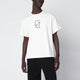 Brain Dead White Tshirt With Embroidered Logo