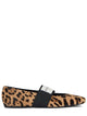 Givenchy Sliced ??Square Ballerinas In Pony-Effect Leather With Leopard Print