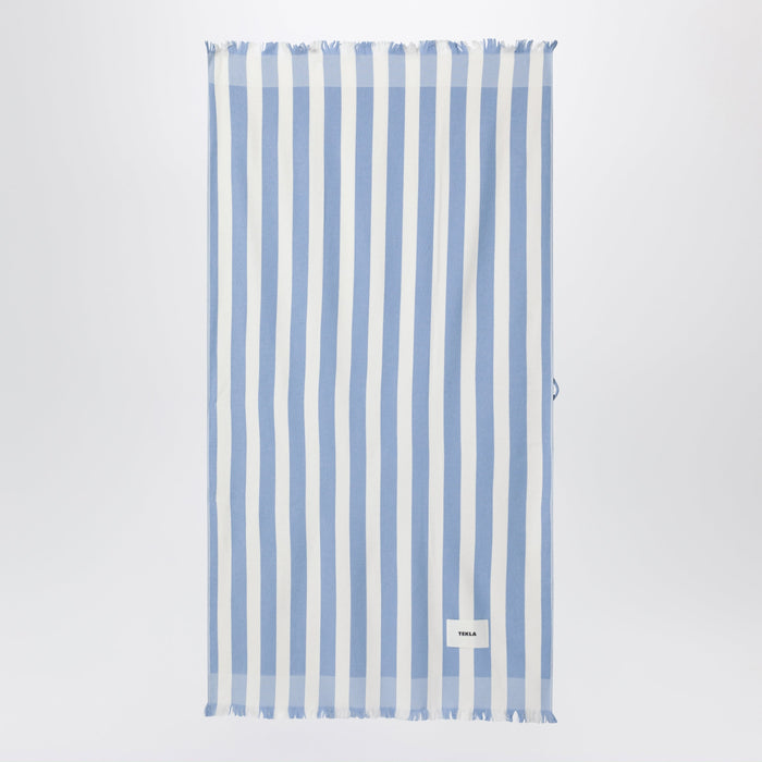 Tekla Light Blue/White Striped Beach Towel