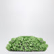 Hibourama Beatrix Apple Green Clutch With Raffia Fringes And Crystals