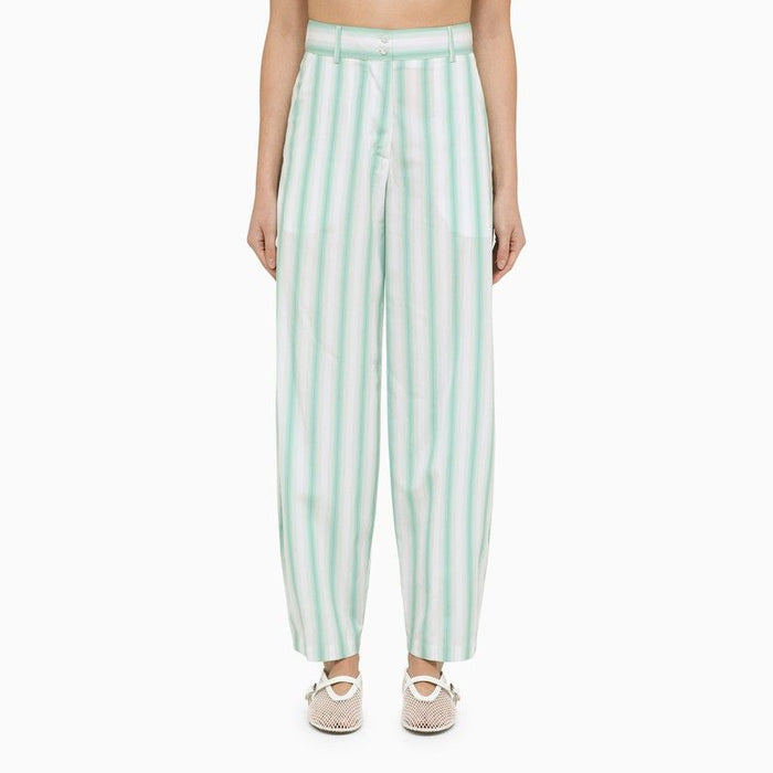 Margaux Lonnberg  Beatty Striped Cotton Trousers