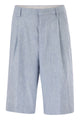 Tagliatore Effie - Tailored Linen And Cotton Stretch Bermuda Shorts
