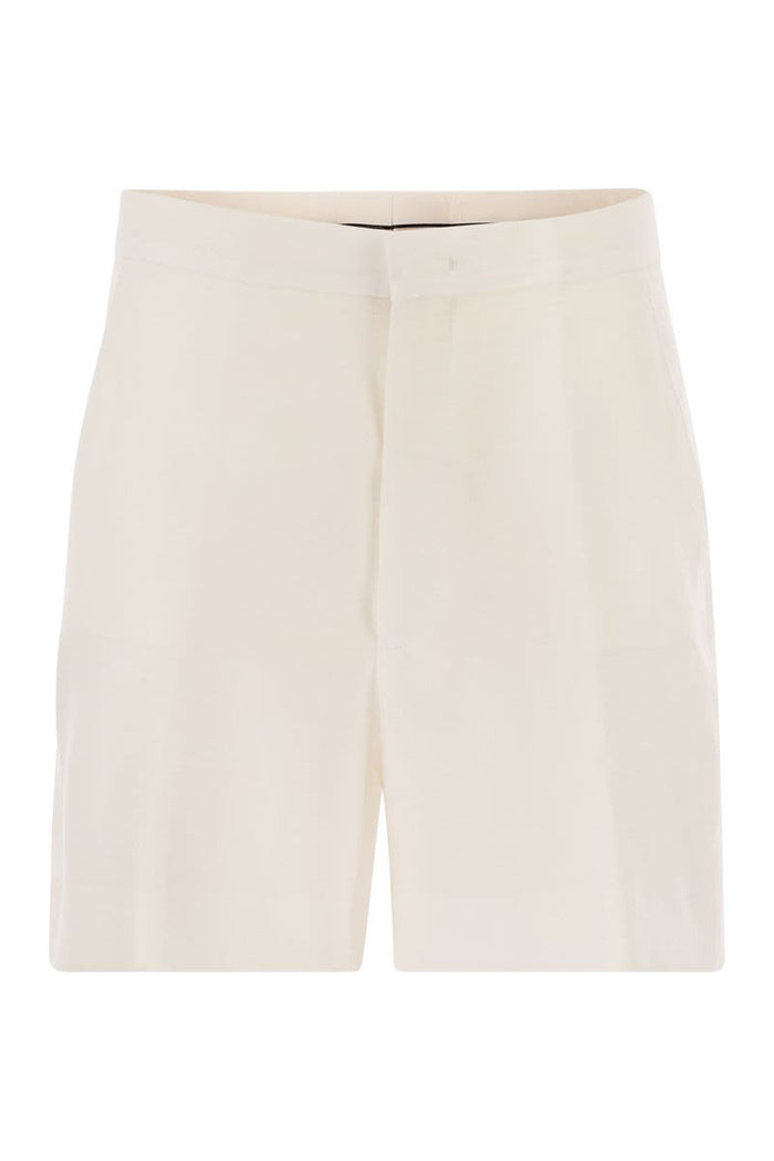 Tagliatore Elle - Tailored Linen Bermuda Shorts