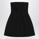 Max Mara Pianoforte Black Bustier Dress In Sablé