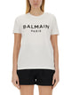 Balmain Women White Cotton T-Shirt