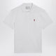 Ami Paris Ami De Coeur White Polo Shirt