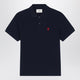 Ami Paris Polo Ami De Coeur Midnight Blue