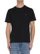 Ami Paris Black Ami De Coeur Tshirt