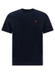 Ami Paris Crew-Neck T-Shirt With Logo