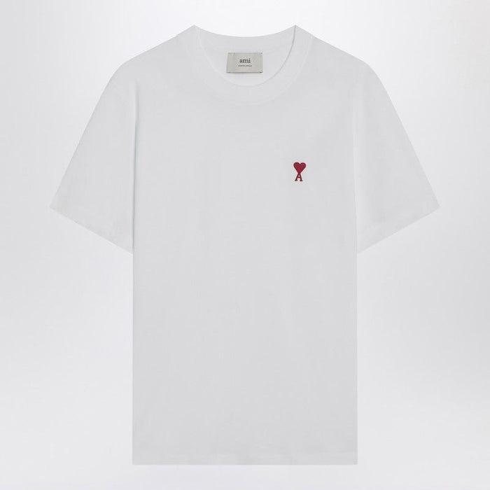 Ami Paris Ami De Coeur White Tshirt