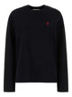 Ami Paris Red Ami Coeur Ls T-Shirt
