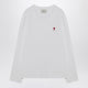 Ami Paris White Ami De Coeur Sweater