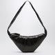 Lemaire Medium Croissant Bag In Dark Green Coated Cotton
