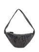 Lemaire Medium Croissant Bag In Black Leather