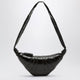 Lemaire Small Croissant Bag In Dark Green Coated Cotton