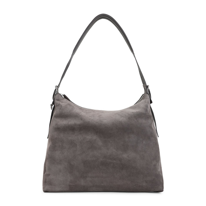 Lemaire Mink Suede Belted Hobo Bag