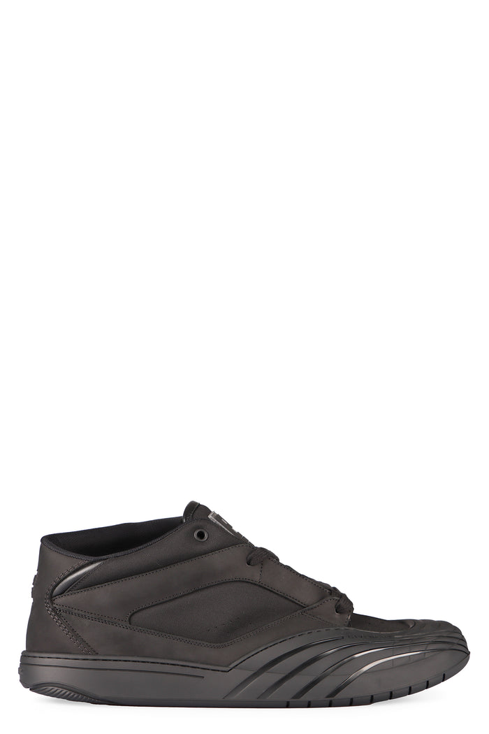 Givenchy Black Fabric And Leather Skate Sneakers