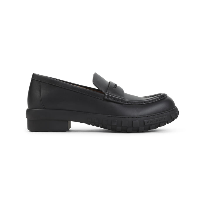 Givenchy Black Echo Calf Leather Loafers
