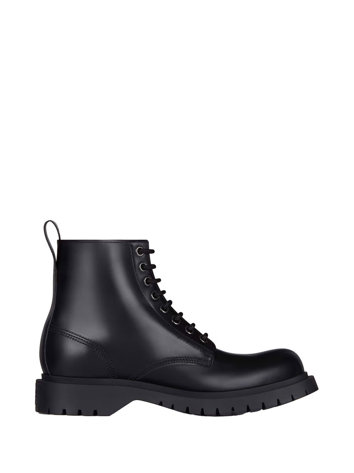 Givenchy Givenchy Lace-Up Leather Boots