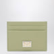 Dolce & Gabbana Sage Green Dauphine Leather Card Holder