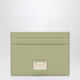 Dolce&Gabbana Sage Green Dauphine Leather Card Holder