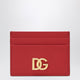 Dolce&Gabbana Red Leather Card Holder With Dg Logo