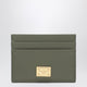 Dolce&Gabbana Military Green Plongé Leather Card Holder