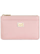 Dolce & Gabbana Dauphine Calfskin Card Holder In Nude Pink