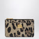 Dolce&Gabbana Dauphine Calfskin Leopard-Print Card Holder