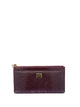 Dolce & Gabbana Burgundy Iguana-Printed Card Holder