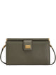 Dolce & Gabbana Plongé Calfskin Phone Bag In Military Green
