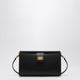 Dolce&Gabbana Plongé Calfskin Leather Phone Bag In Black
