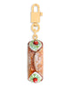 Dolce & Gabbana Cannolo Charm Keyring In Metal And Resin, Multicolor