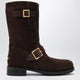 Jimmy Choo Chocolate Suede Biker Boots