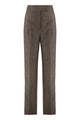 Max Mara Wide Wool Flannel Trousers