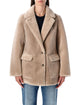 Urbancode Reversible Faux Fur Coat With Suede Interior