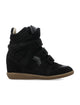 Isabel Marant Isabel Marant Bekett Suede Leather Wedge Sneakers