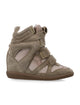 Isabel Marant Isabel Marant Bekett Suede Leather Wedge Sneakers