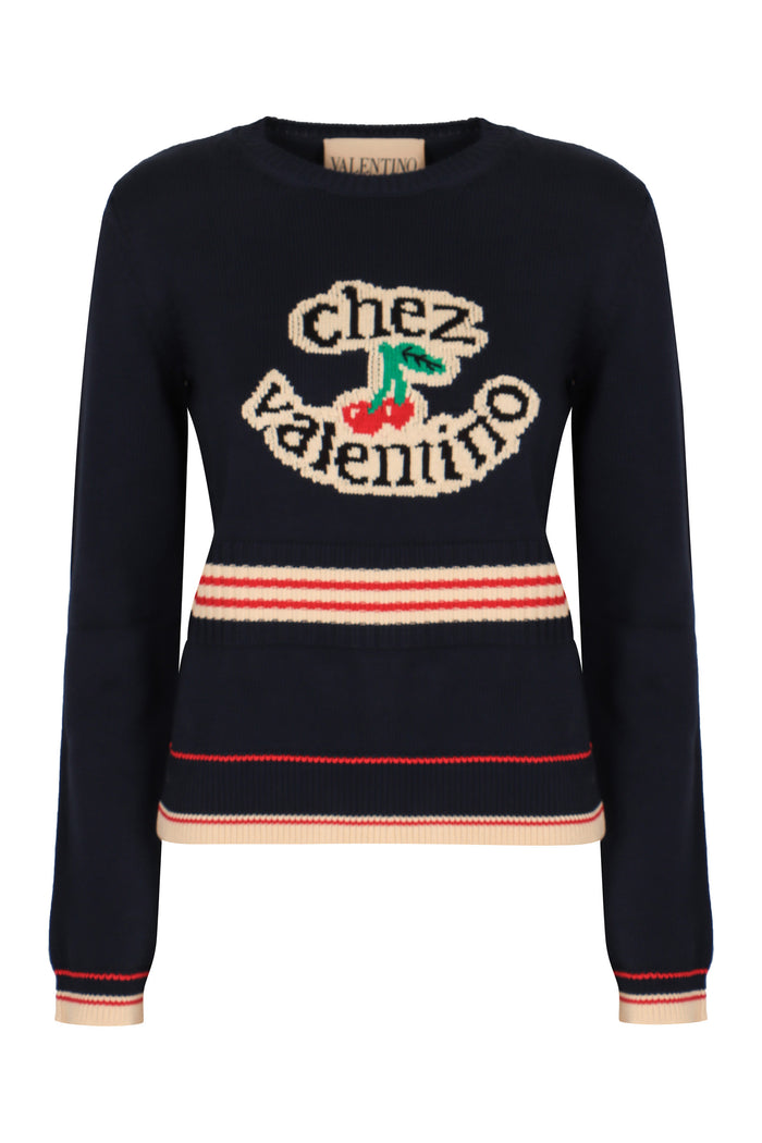 Valentino Garavani Cotton Crew-Neck Sweater