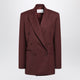 The Frankie Shop Monterey Burgundy Structured Woolblend Jacket