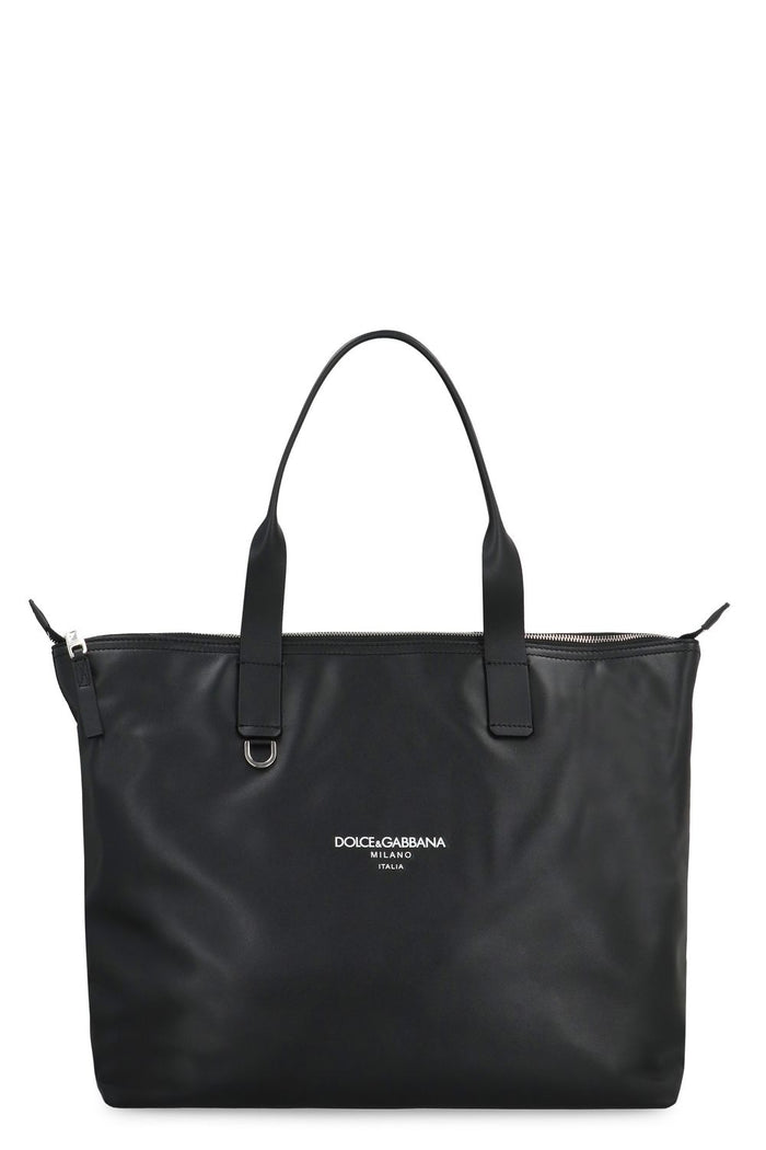 Dolce & Gabbana Media Smooth Leather Tote Bag