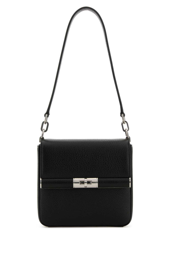 Dolce & Gabbana Black Leather Marlene Shoulder Bag