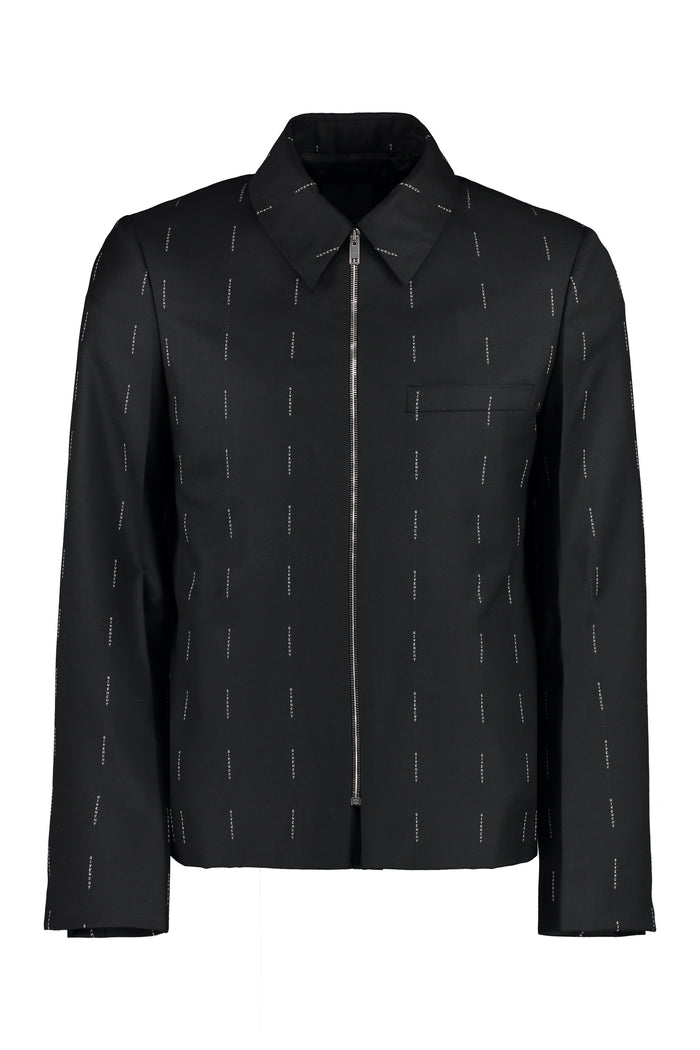 Givenchy Embroidered Twill Blazer