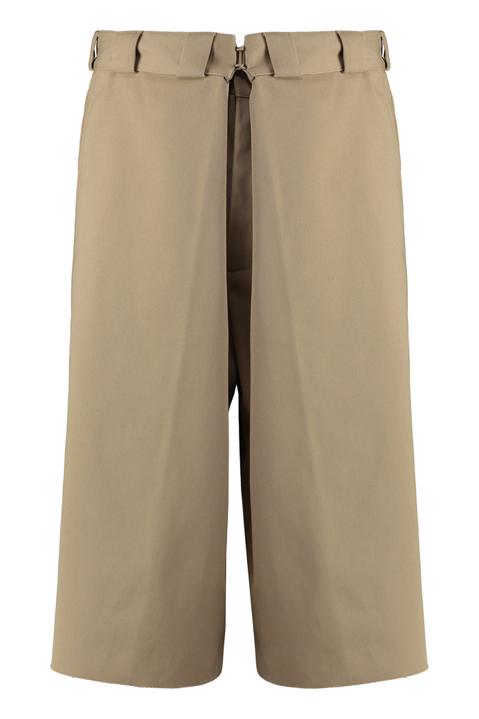 Givenchy Cappuccino Polyester Blend Bermuda Shorts