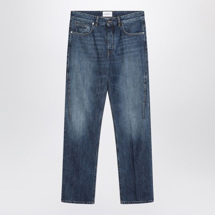 Givenchy  Straight Jeans Dark Blue Washed Effect