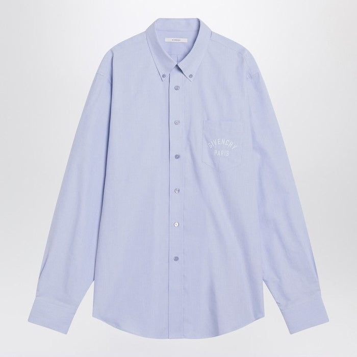 Givenchy  Light Blue Button-Down Shirt In Cotton
