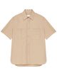 Givenchy Couture Seam Cotton Shirt With Givenchy Paris Patch