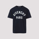 Givenchy Navy Cotton T-Shirt With Givenchy Paris Logo