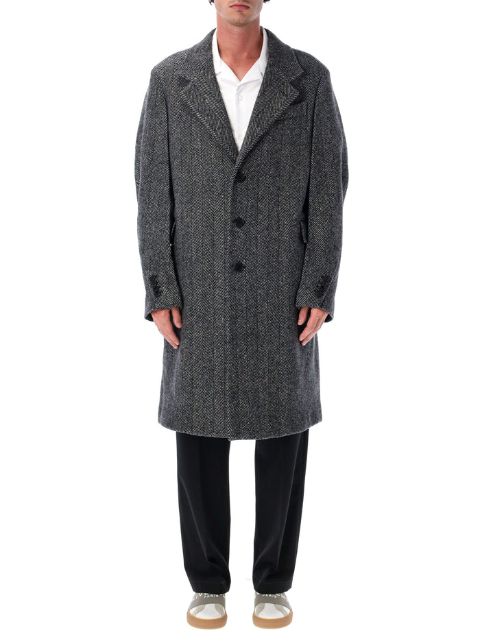 Givenchy Embroidered Wool Blend Coat
